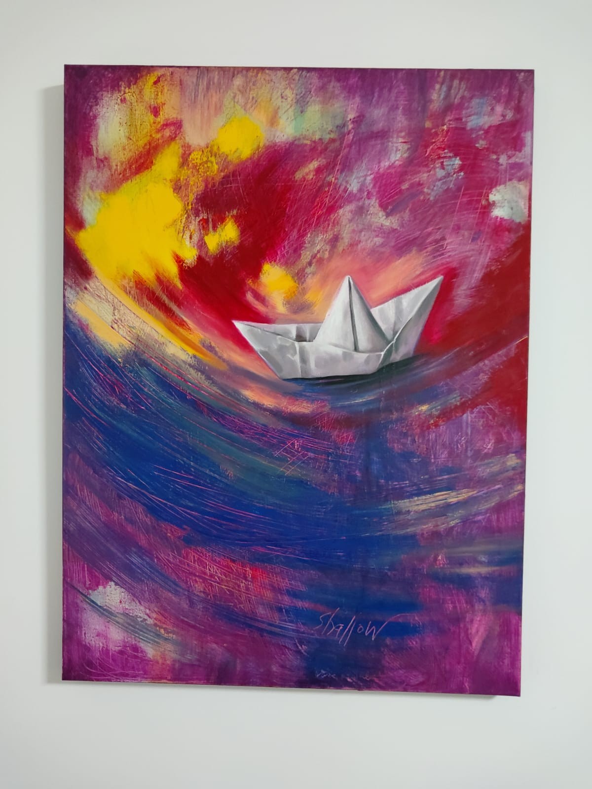 Vela al tramonto, opera di ARTIS Mariana Mele